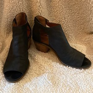 Lucky brand leather booties